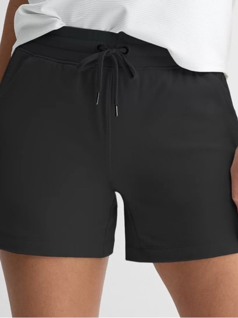 Tek Gear Essential Athletic Drawstring Shorts 4 in Inseam Black Women’s Large